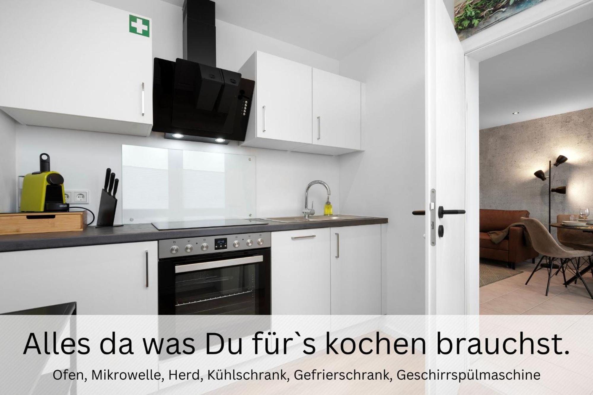 Apartment Urban Jungle Industrial Parkplatz Balkon Business Dreieich