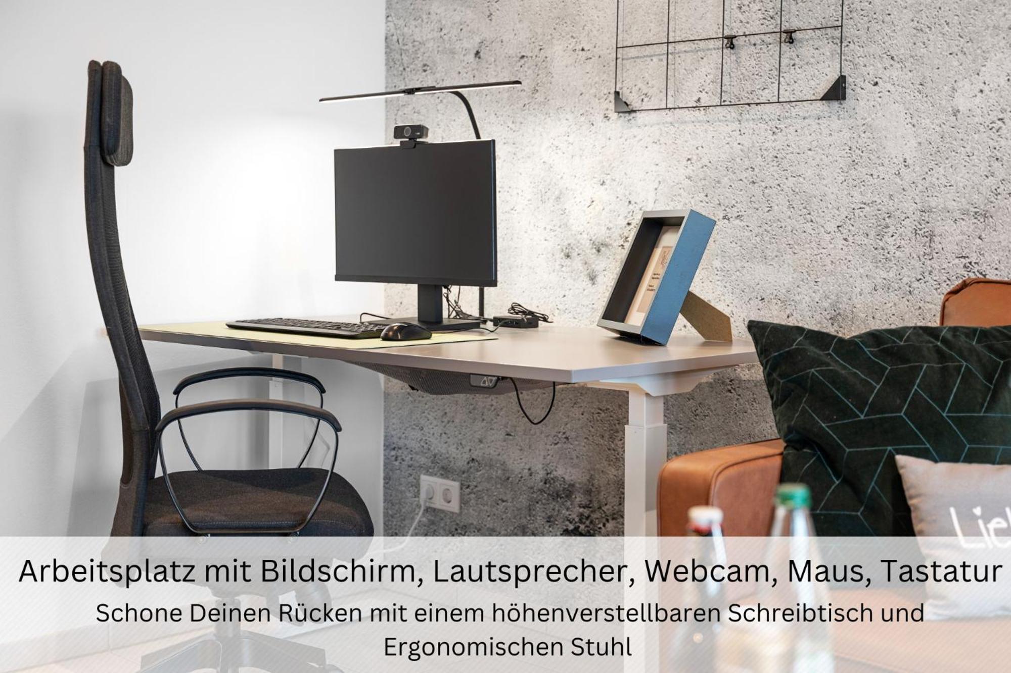 Apartment Urban Jungle Industrial Parkplatz Balkon Business Dreieich
